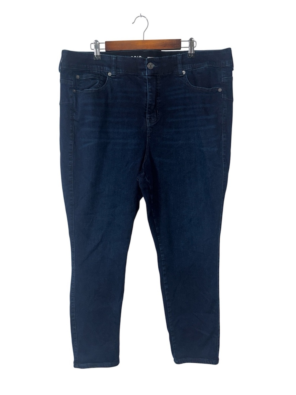 Torrid Bombshell Skinny Leg Jeans Dark Blue Stretch Plus Size 20T